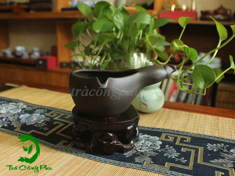 Bộ Ấm Chén Gốm Sứ Vân Như Ý - BAC385
